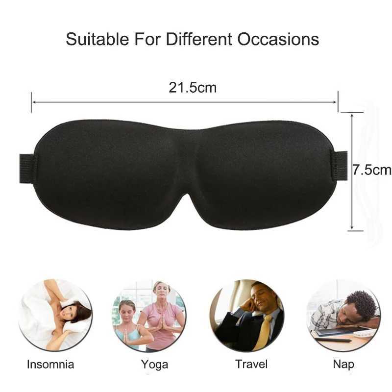 Travel Nap 3D Eyeshade Eye Cover Shading Sleeping Mask Eyepatch Slaapmasker Block Out Light Soft Blackout Sleeping Aid BlindfoldXJ250103