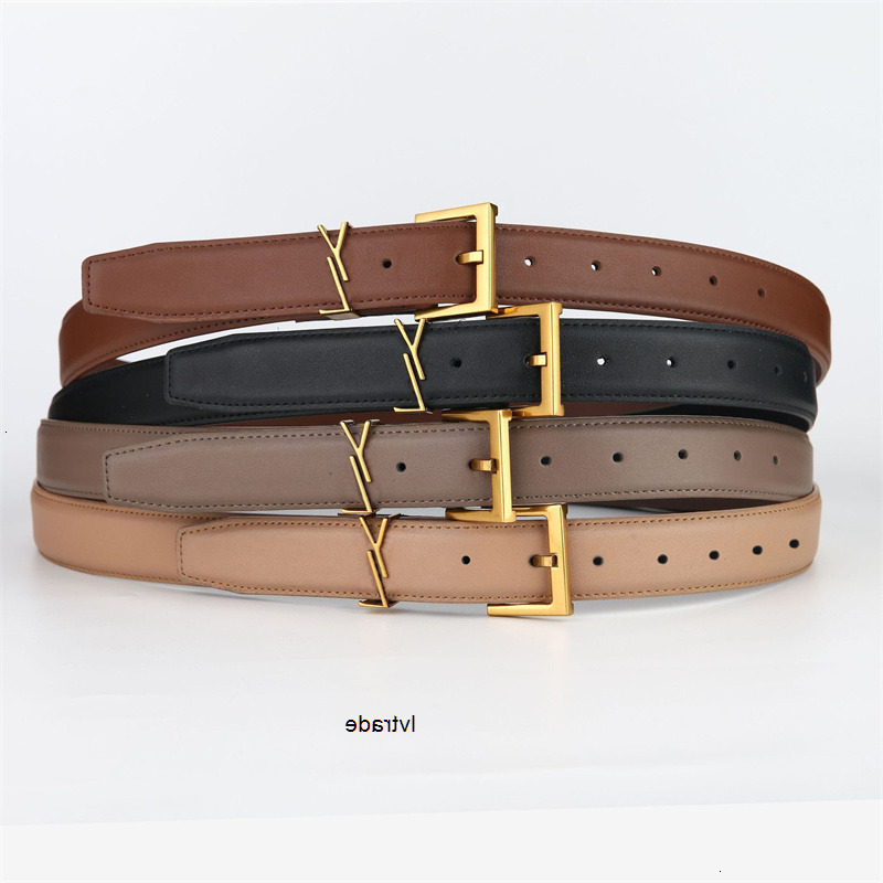 yslbelts YSLlies SAINTlies LAURENTlies With box for Belt Women Designers S Genuine Leather Men Designer Belts S Needle Buckle Womens Waistband Cintura Ceintu