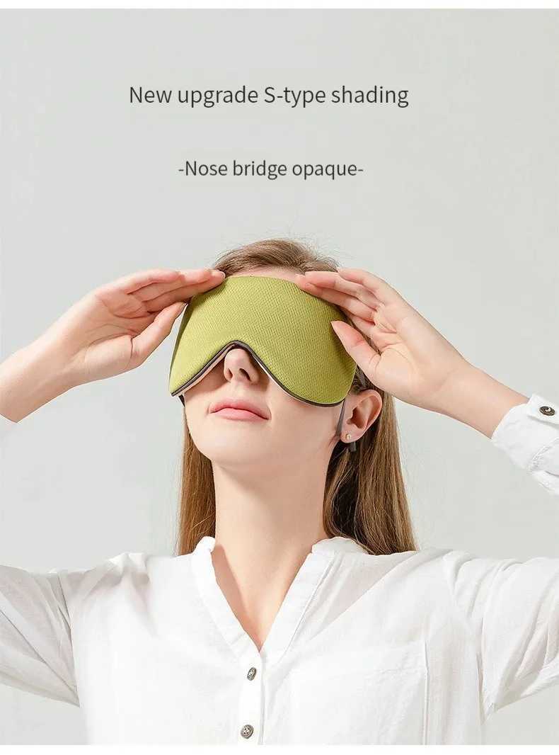 Sleeping Eye Mask Korean Style Ice Silk Warm And Cool Dual Use Adjustable Travel Light Blocking Breathable Eye MaskXJ250103