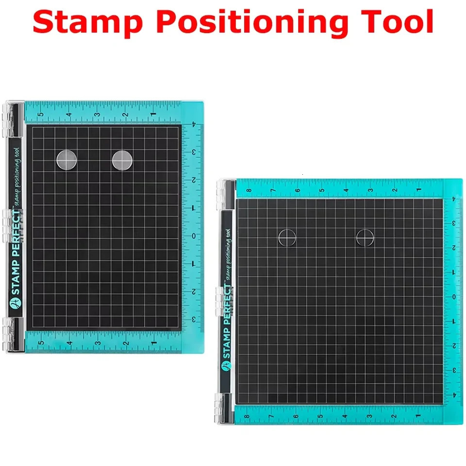 Stamp Positioning Tool Stamping Platform with Bar Magnet Foam Pad Positioner for Precision Clear Stamps Card Making 250102