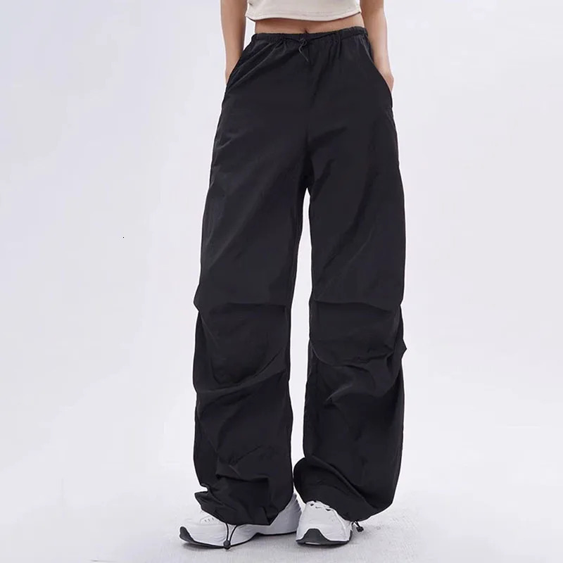 Xpqbb Y2K Umbrella Pants Harajuku Womens Street Clothing Wide Leg Bag Sports Pants Womens Retro Hip Hop Jogger Freight Train 250102
