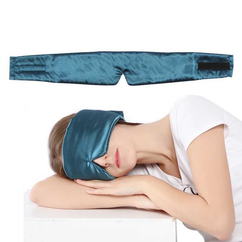 3D Satin Fabric Cover Soft Eyeshade Home Sleeping Eye Mask Office Eyepatch Bandage Relieve Fatigue Sleep Travel BlindfoldXJ250103