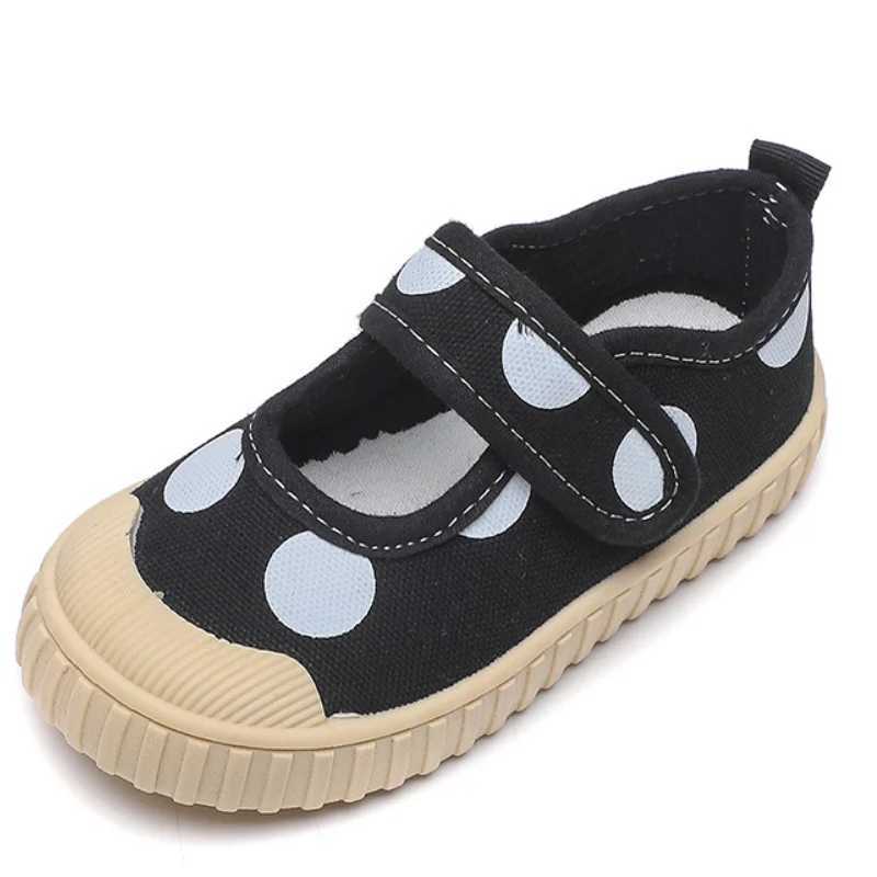 Autumn childrens casual shoes black and white breathable sports tennis princess canvas shoes childrens sports shoes CSH1134 M250103