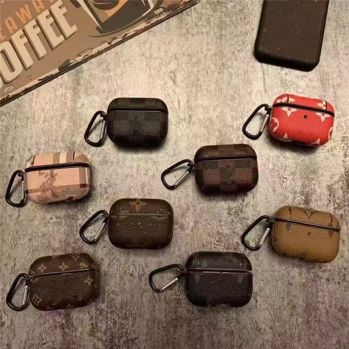 Airpods cases designer for AirPods 1 2 3 Pro Cases Luxury fashion Leather Airpods 3 pro 2 pro cases With Box Packing Drop Shippings Support Phone Cases