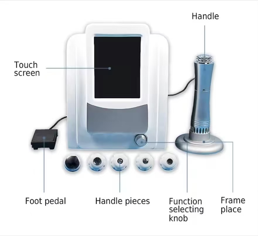 Portable Home use Shockwave Therapy Sports Injuries Physiotherapy ED Pain Relief Electromagnetic Focused Shock Wave Machine
