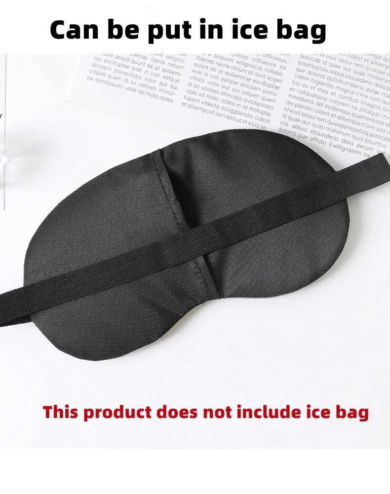 Cute Sleeping Mask Soft Cotton Sleeping Blindfold Cartoon Eye Cover Comfort Shading Travel Relax Eyeshade Health Eye CoverXJ250103