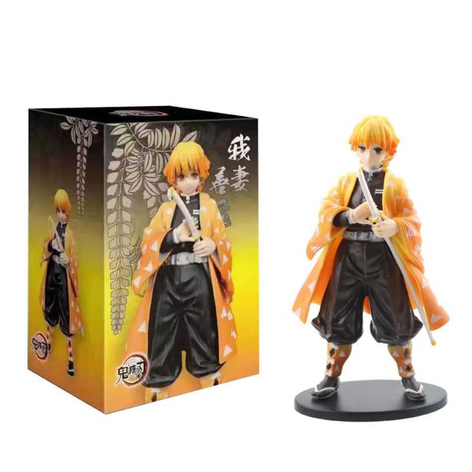 Anime 16CM Demon Slayer Kimetsu no Yaiba figure Kamado Tanjirou Action Figure Agatsuma Zenitsu Nezuko Warrior PVC Model Toys AAAXJ250103