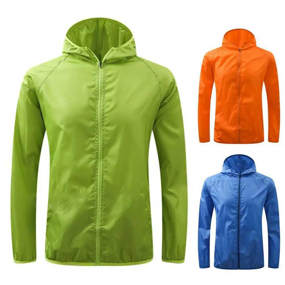 Sun jacket mens hiking jacket waterproof Sun windproof fast drying long sleeved thin candy color UV resistant jacket W250103