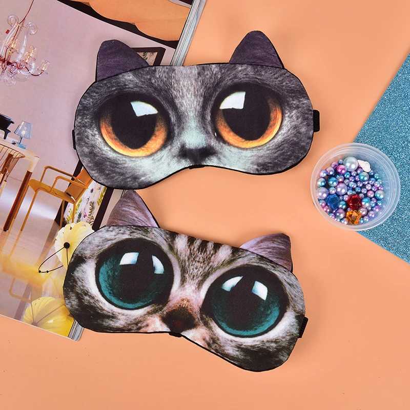 Women Men Cotton Cat Dog Sleeping MASK Soft Blindfold Eyepatch Sleep Eyeshade Eye Cover Cute Sleep Mask Eyeshade Cover Eye MaskXJ250103