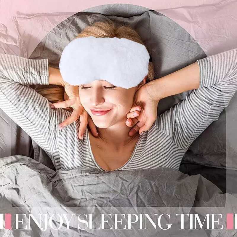 1PC-Silk Sleeping Mask Soft Smooth Sleep Mask For Eyes Travel Shade Cover Rest Relax Sleeping Blindfold Eye Cover Sleeping AidXJ250103