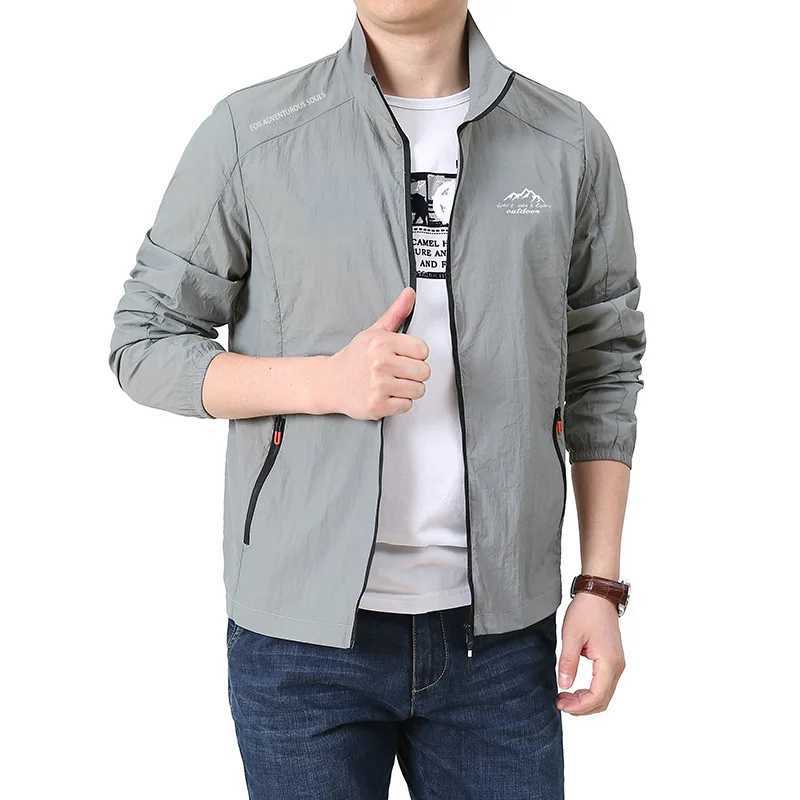Mens Summer Leisure UV Sunscreen Jacket Breathable Ultra Light Windproof Outdoor Sports Fishing Camping Running Jacket W250103