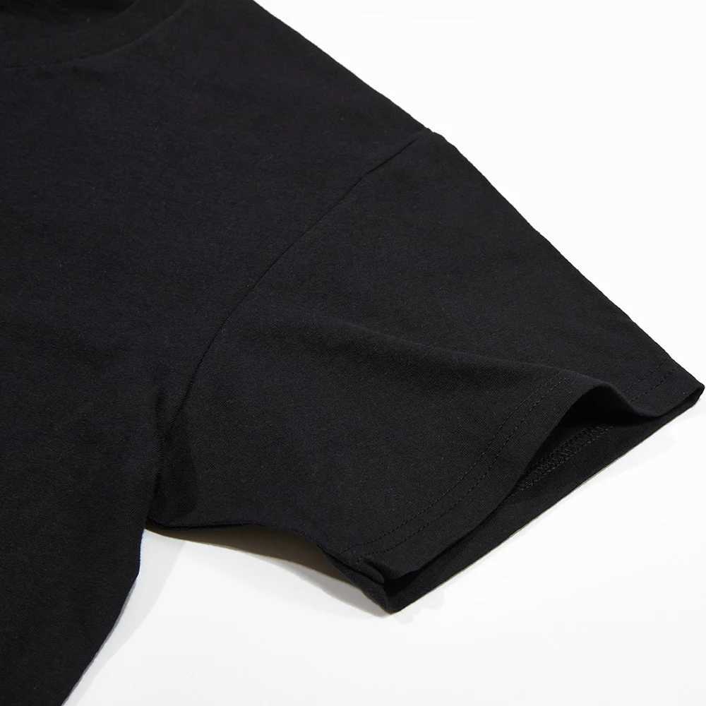 Cotton fashion bear pattern printed mens T-shirt round neck loose top breathable and comfortable casual oversized womens clothingXJ250318