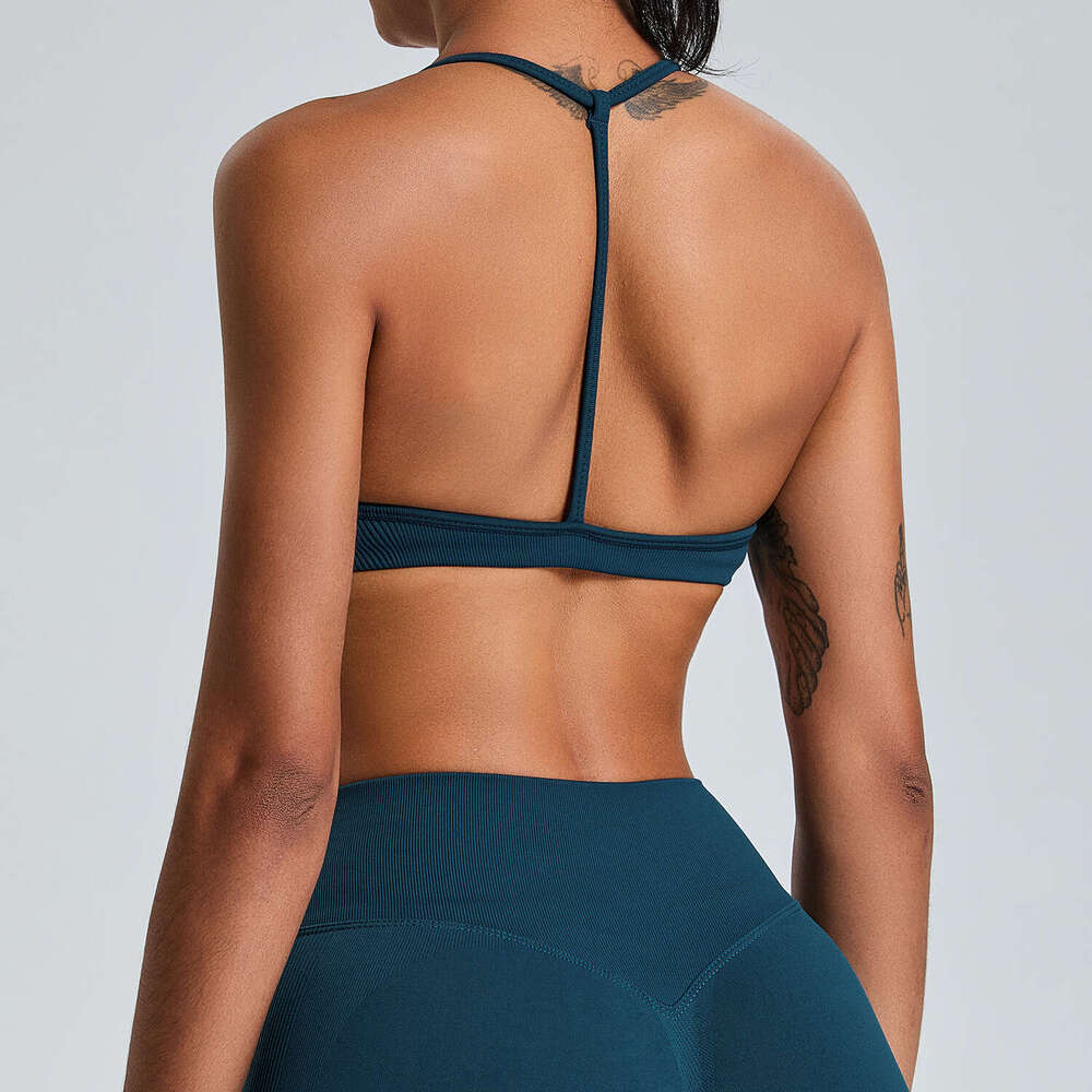 Yoga Clothes High Waist Fitness Leggings Yoga Vest New Seamless Vest For Female Workers, Beautiful Back Sports Yoga Bra, Running Speed Drying Fitness 