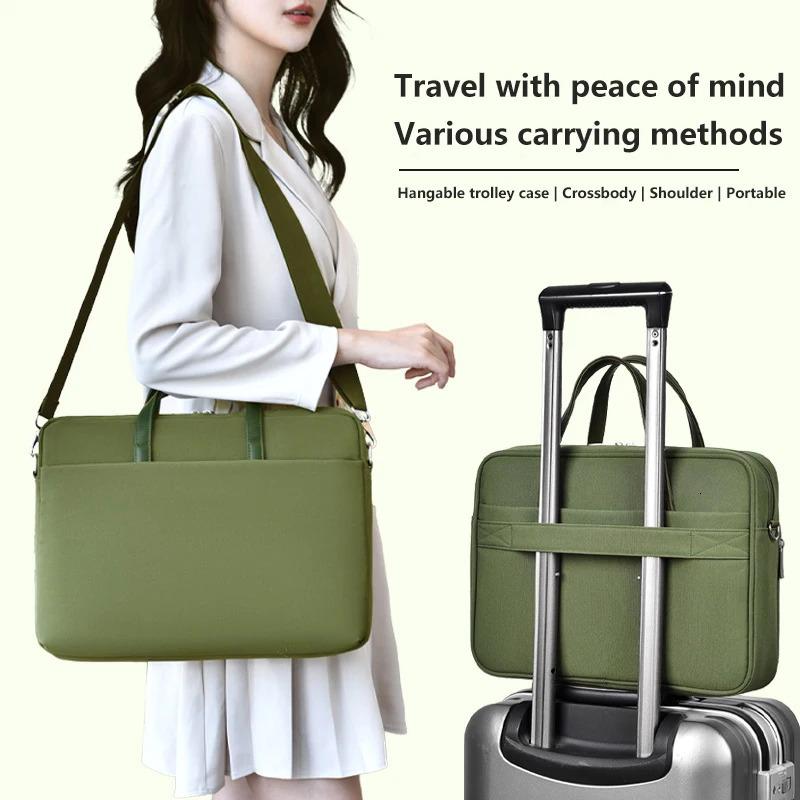 Laptop Bag 13.3 14 15.6 17 Inch Notebook Bag SlEEve For Macbook Air Pro 16 Case Shoulder Handbag Waterproof Briefcase 250102