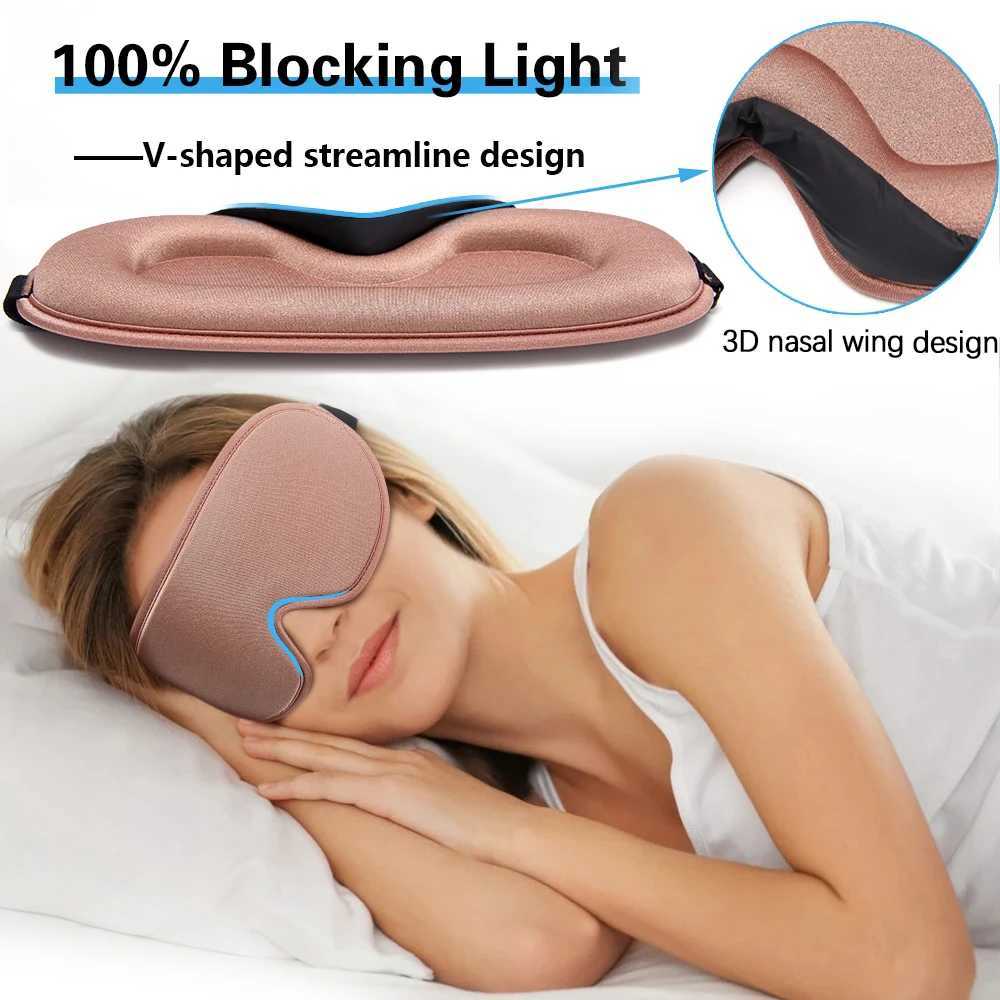 Sleeping Mask Soft Smooth Sleep Mask For Eyes Travel Shade Cover Rest Relax Sleeping Blindfold Eye Cover Sleeping AidXJ250103