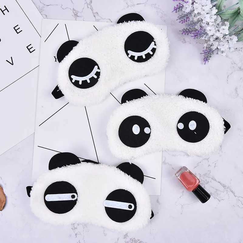 Health Care Tools Cute Face White Panda Eye Mask Eyeshade Shading Sleep Cotton Goggles Eye Mask Sleep Mask Eye Cover 3 StylesXJ250103
