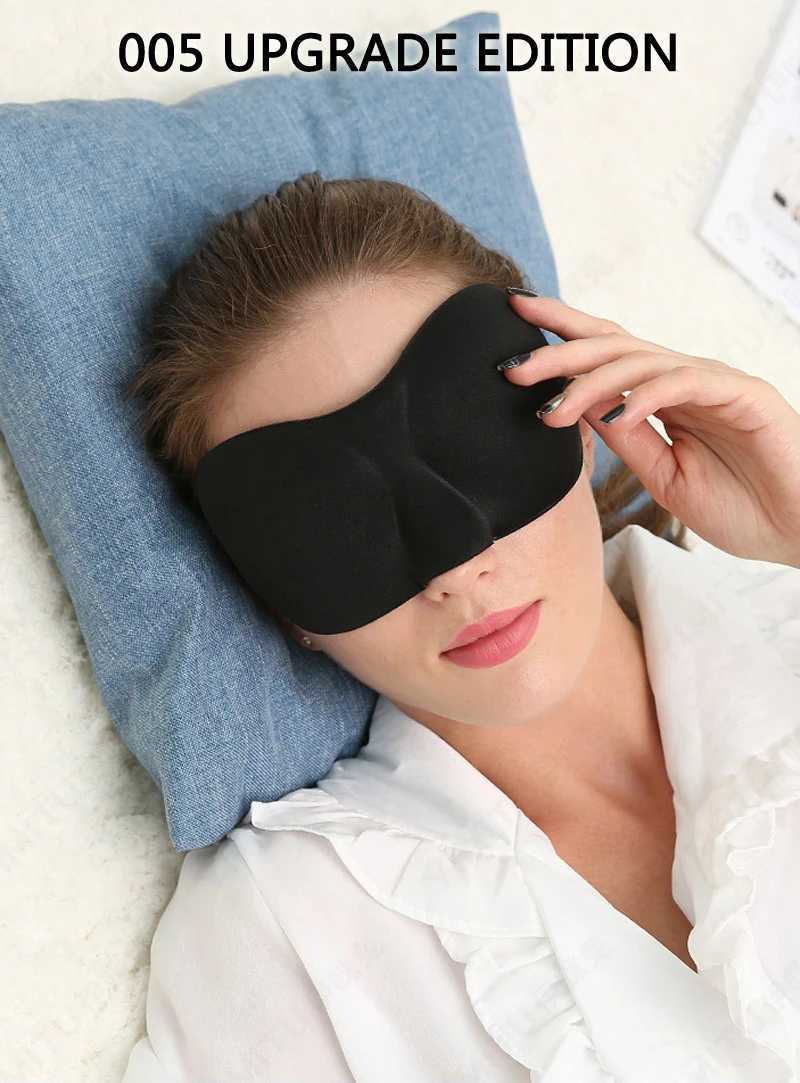 2019 Upgrade 3D Eyeshade Sleep Mask Good Shading Stereo Sleeping Eye Mask Travel Rest Eyepatch Sleep Eye Band BlindfoldsXJ250103