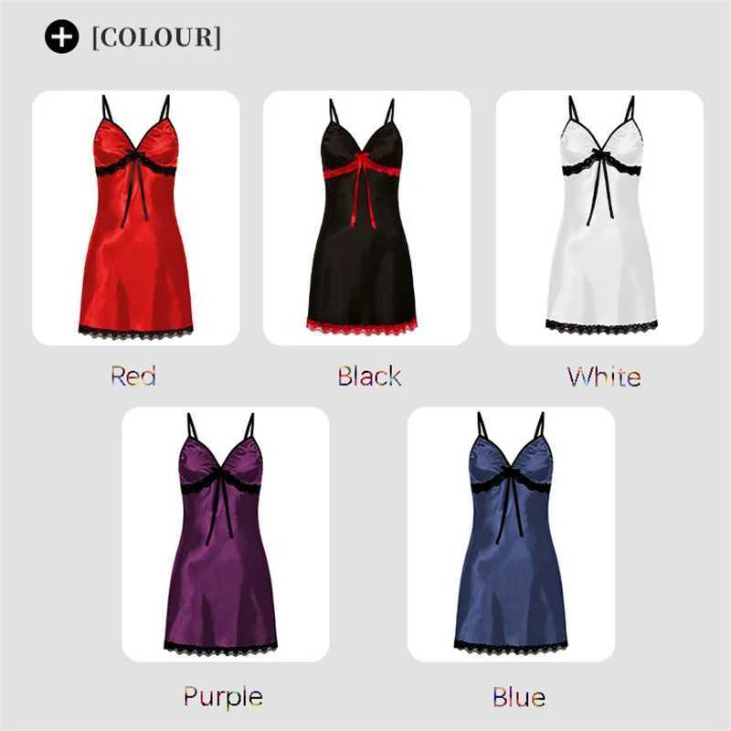 Womens sexy sleepwear large-sized lace hanging sleepwear sleeveless sleepwear V-neck sleepwear multi-color optional sleepwear W250103