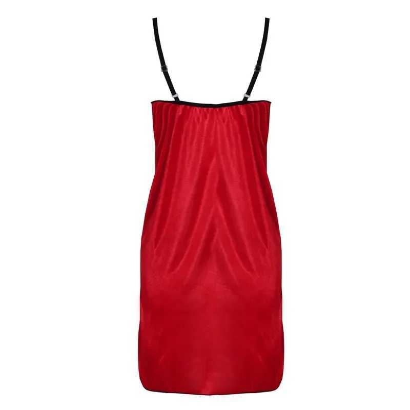 Womens Strap Lace Pajamas Womens Sexy V-neck Evening Dress Womens Strap Lace Scissors Silk Comfortable Pajamas New W250103