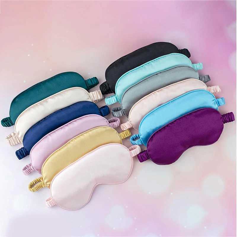 100% Pure Silk Double-Side Shading EyeShade Sleeping Eye Mask Cover Eyepatch Blindfolds Eyeshade Health Sleep Shield LightXJ250103