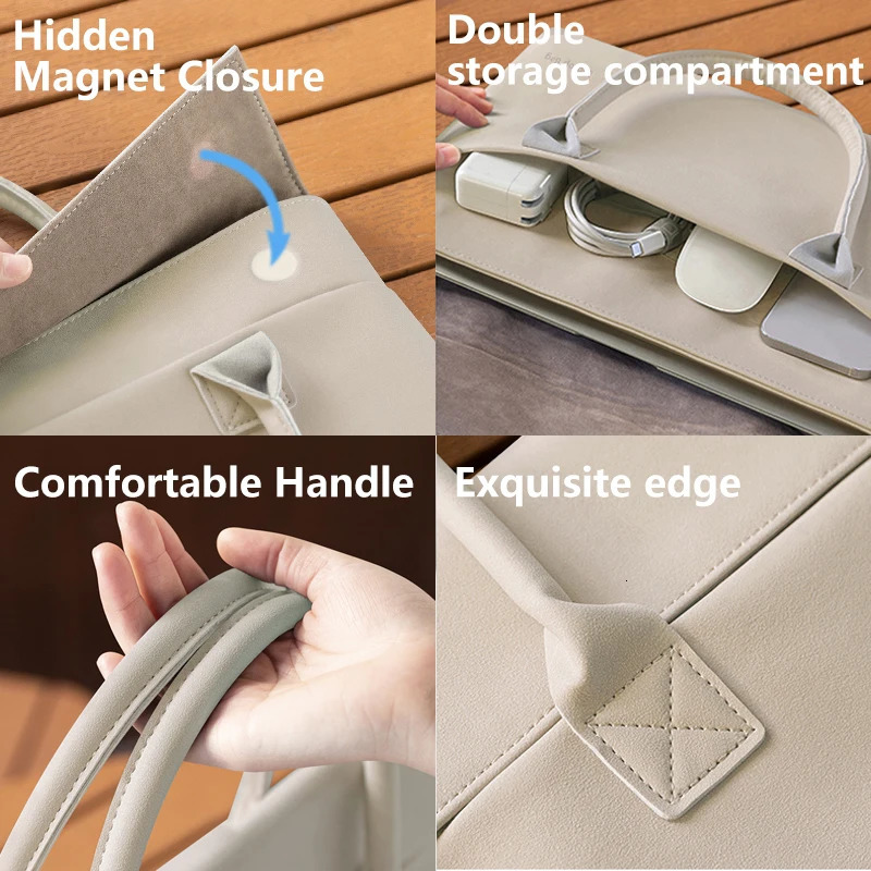 Laptop Bag for Women Handbag Business Work Briefcase 13 14 inch for MacBook Air Pro Surface 250102