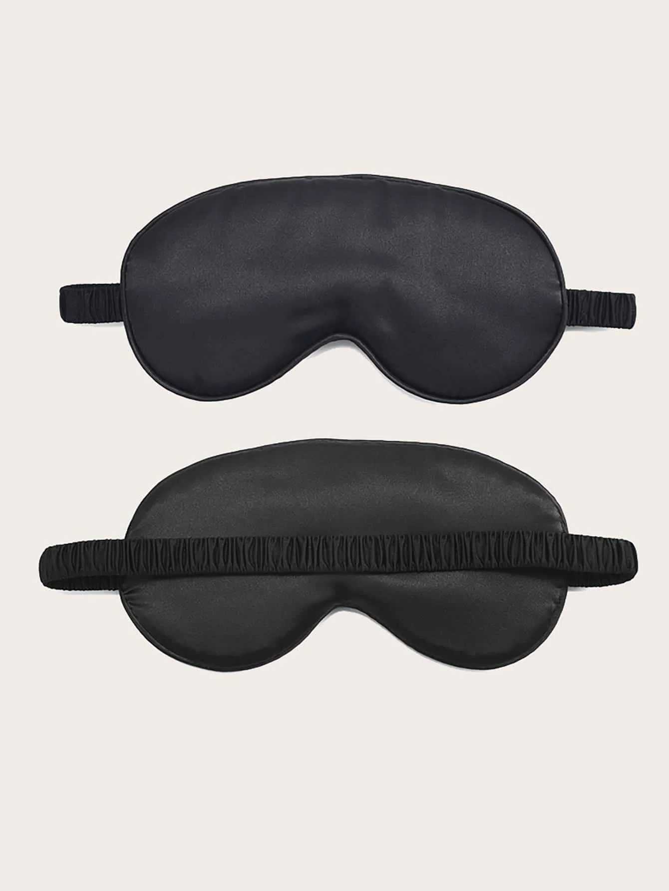 1PC-Double-Sided Artificial Silk Eye Mask Eye Shield Breathable Silk Eye Mask Bag Elastic Lunch Break Sleep ShadingXJ250103