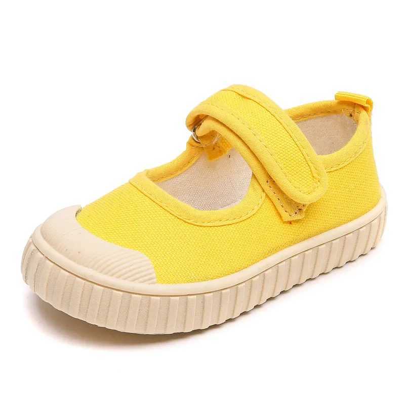 Childrens canvas shoes summer new students Korean casual biscuit apartment breathable hot fashionable cute shoes childrens shoes M250103