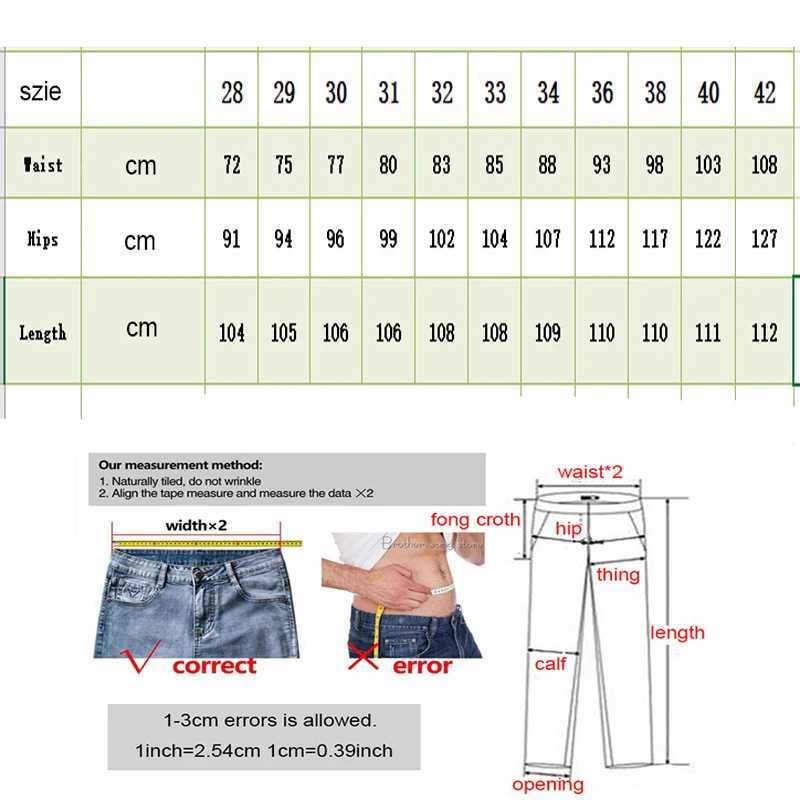 Hole denim pants mens trendy brand ripped jeans pure thin fully matched street hip-hop mens plus size W250103