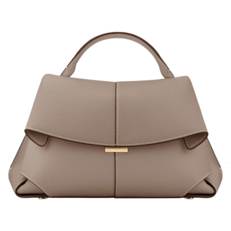 Cowhide Casual Series European And American Fashionable Leather Pleated Women's Niche Fashion Handbag Shoulder Crossbody Bag