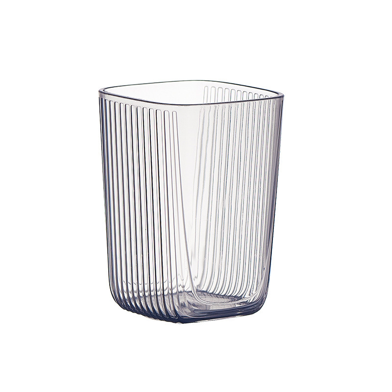 Family-Sized Transparent Toothbrush Cup Set with Style