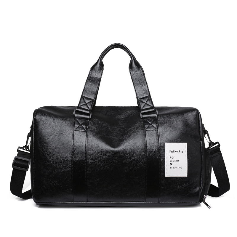 Duffel Bags Men Retro Leather Big First Layer Large-capacity Travel Bag Male Business Trip Handbag Shoulder Messenger BagDuffel