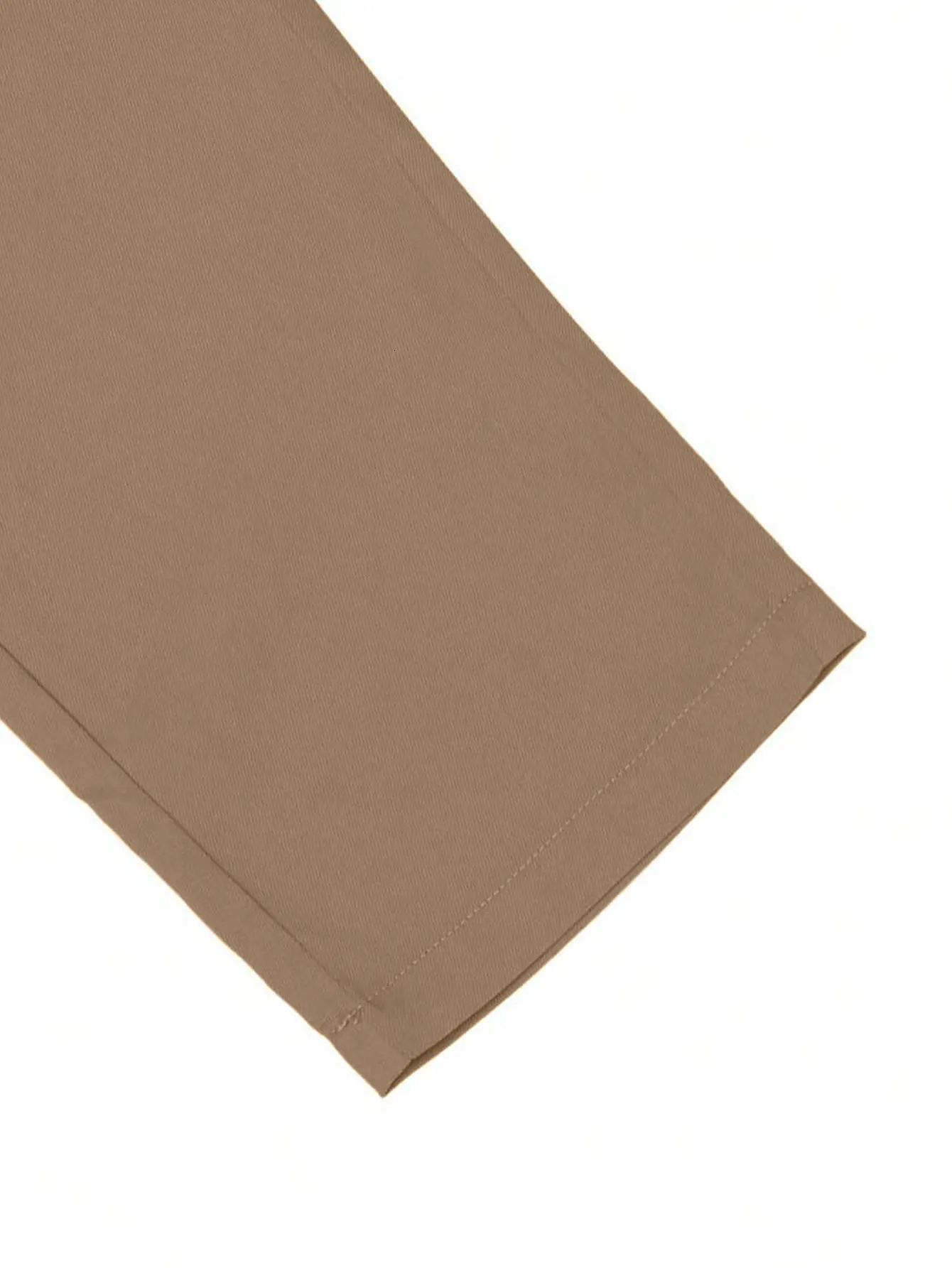 Mens Solid Color Drawstring Waist Trousers Regular Fit Casual Fashion Trousers Drawstring Trousers Pocket Trousers 250103