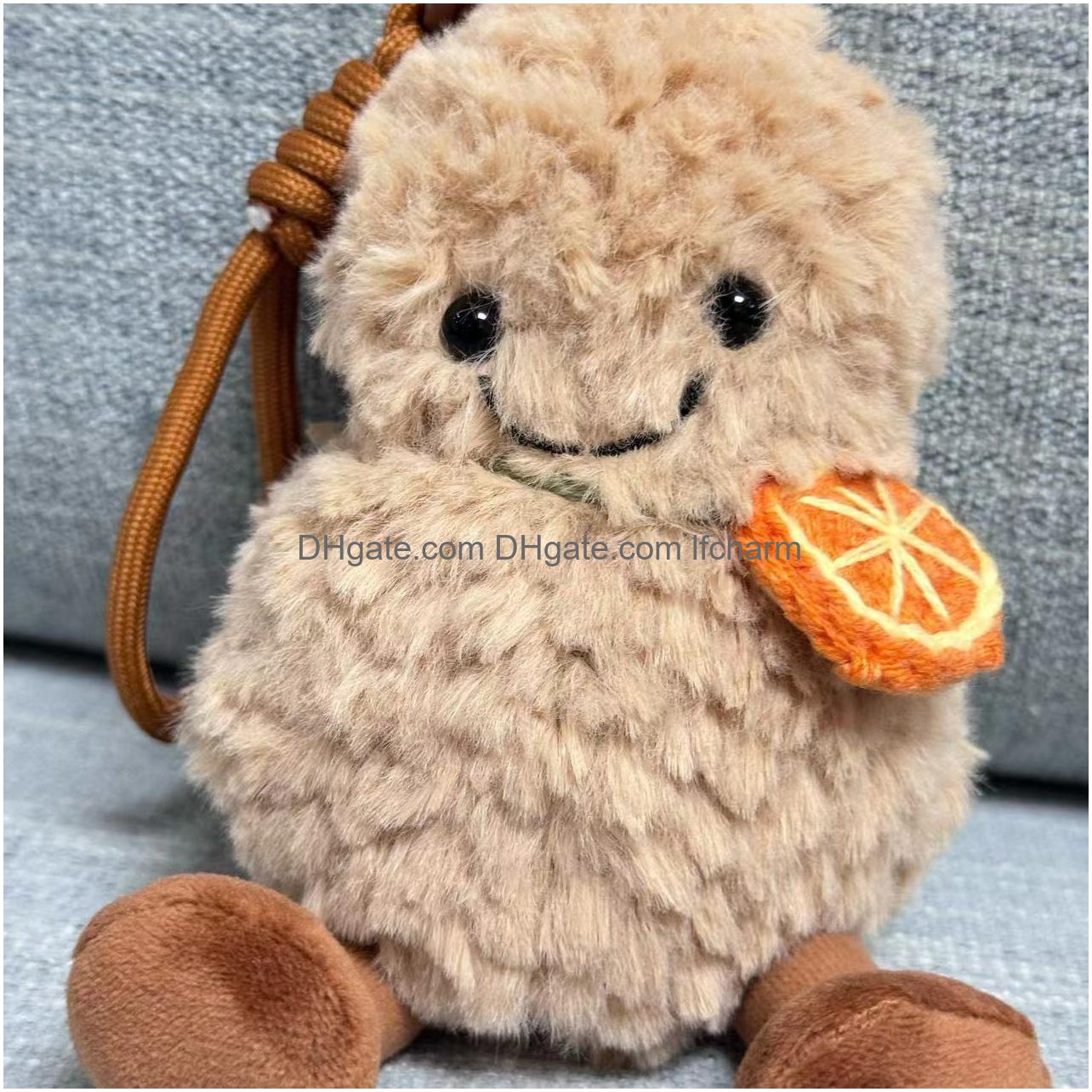 & Plush Animals Jelly C Little Peanut Doll Pendant Strawberry Orange Bun Boy Accessories Toy Super Soft Girl Drop Delivery Toys Gifts Ot4Nn