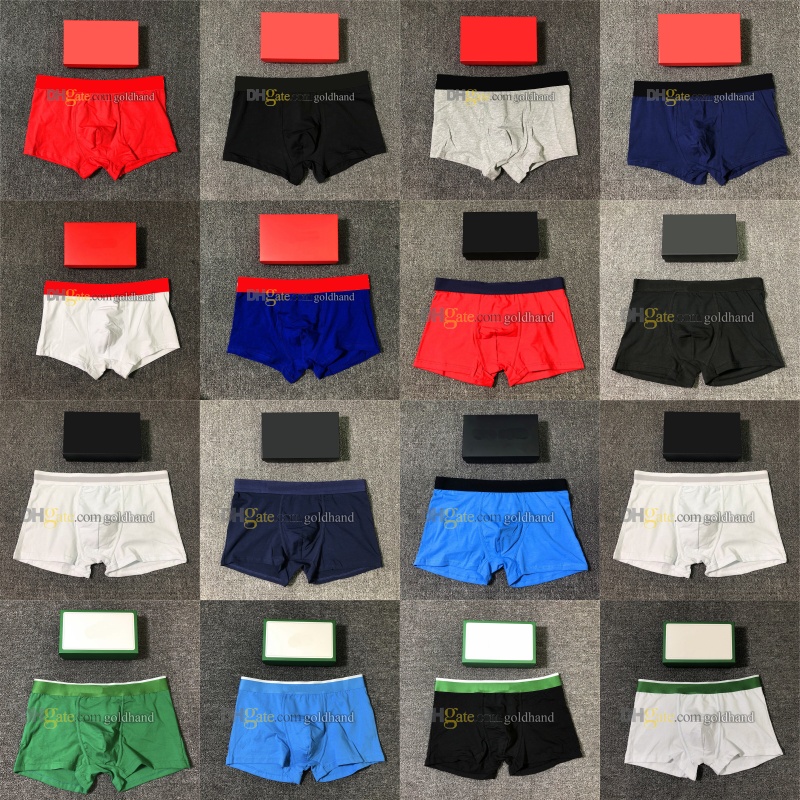 New Pure Cotton Men Underpants Designer Soft Breathable Printed Boxers Shorts Male Sexy Underwear 3pcs/lot