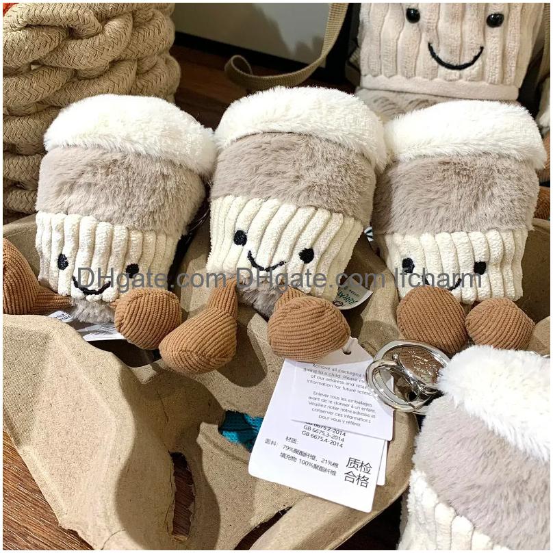 & Plush Animals Jelly C Toy Doll From The Uk Coffee Cup Keychain Pendant Cute Accompanying Bag Drop Delivery Toys Gifts Otgwq