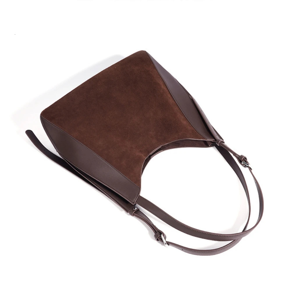 Motingsome Suede Leather Shoulder Bags Woman Fashion Designer Hobos Matte Skin Handbag Lagre Capacity Casual Tote 2025 New