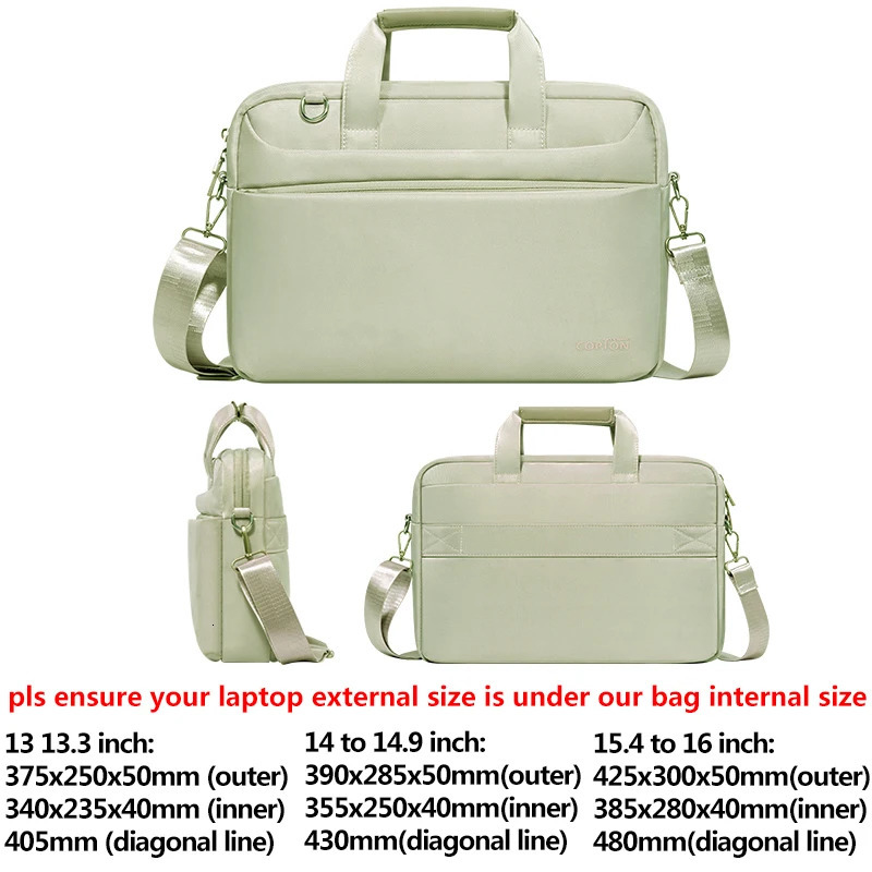 Laptop Shoulder Bag 13.3 14 15.6 inch Notebook Messenger Handbags for MacBook Air Pro 13 15 16 Surface 250102