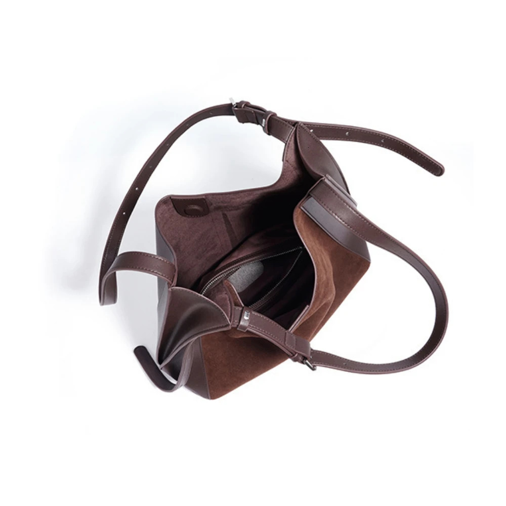 Motingsome Suede Leather Shoulder Bags Woman Fashion Designer Hobos Matte Skin Handbag Lagre Capacity Casual Tote 2025 New