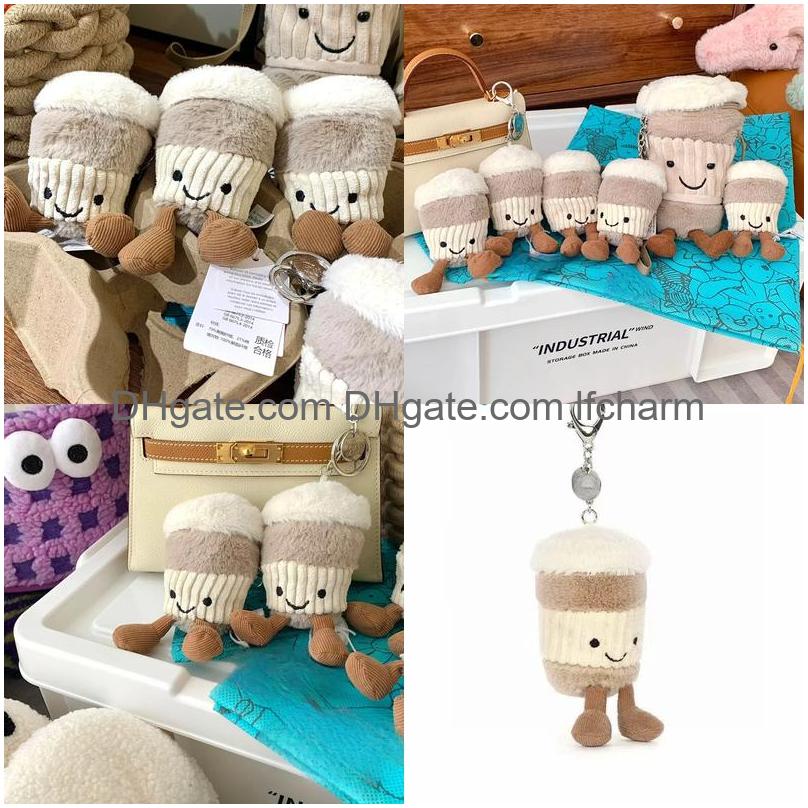 & Plush Animals Jelly C Toy Doll From The Uk Coffee Cup Keychain Pendant Cute Accompanying Bag Drop Delivery Toys Gifts Otgwq