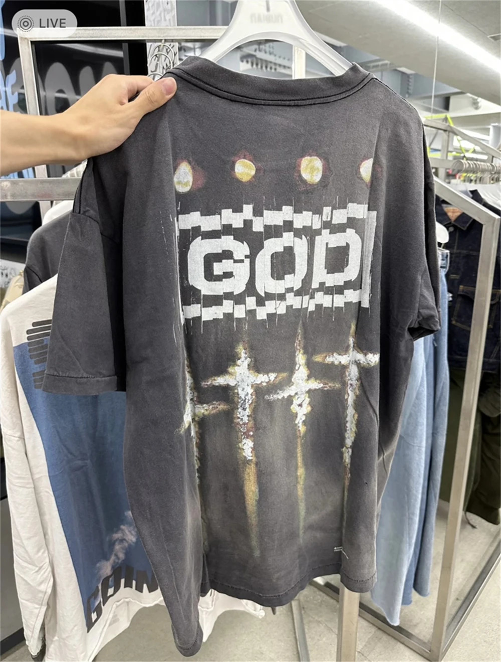 High Quality Vintage NIN Double sided Printed American High Street Retro Round Neck Short Sleeve Rock Street Oversize T-shirt 241230
