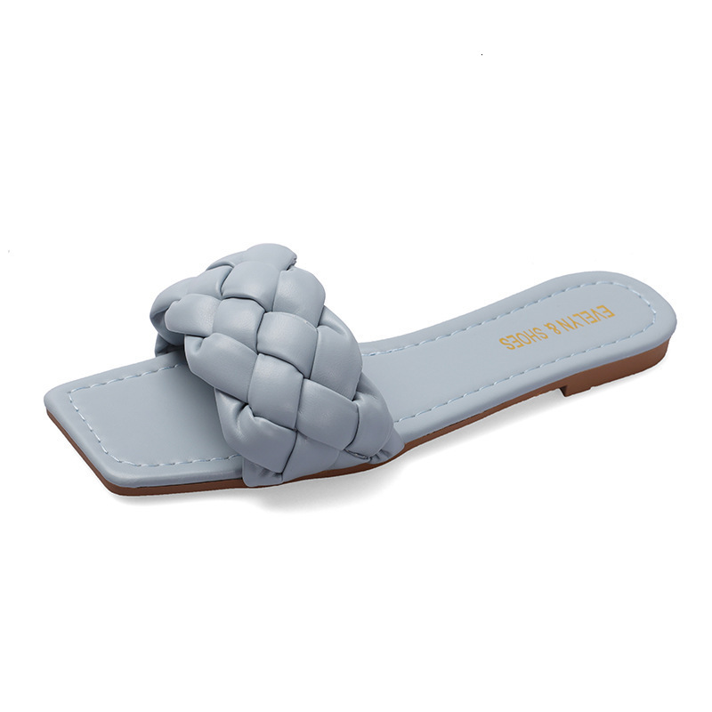 Summer Ddmywed New Fashion Korean Edition Adult Square Head Pink Adhesive Shoes Daily Breathable Straight Line Chinese Brand F Ddmysaturn