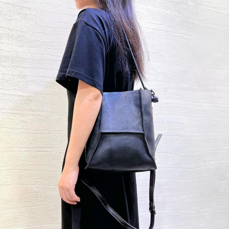 American High-Quality Top Layer Vegetable Tanned Cowhide Crossbody For Women, Simple And Casual, Large Capacity Shoulder Bag