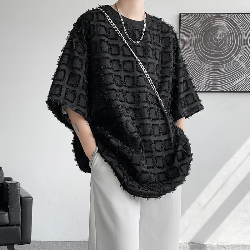 2024 Men Half Sleeved Summer Korean T-Shirt High Quality Loose Basic Shirt Casual Top Tees Tshirts Heiveywweight Shirts 250103