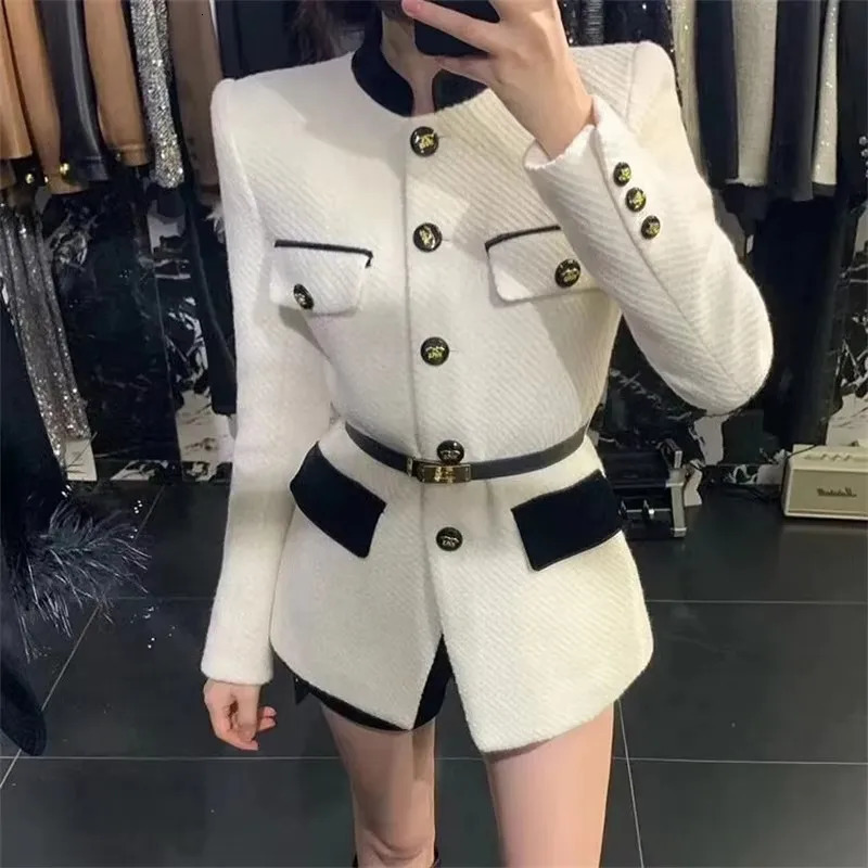 Lanjia- Spring Autumn Long Sleeve Casual Ladies Blazer Jacket Temperament Singlebreasted Loose Fashion Womens Suit Coat 250102 9Aaef