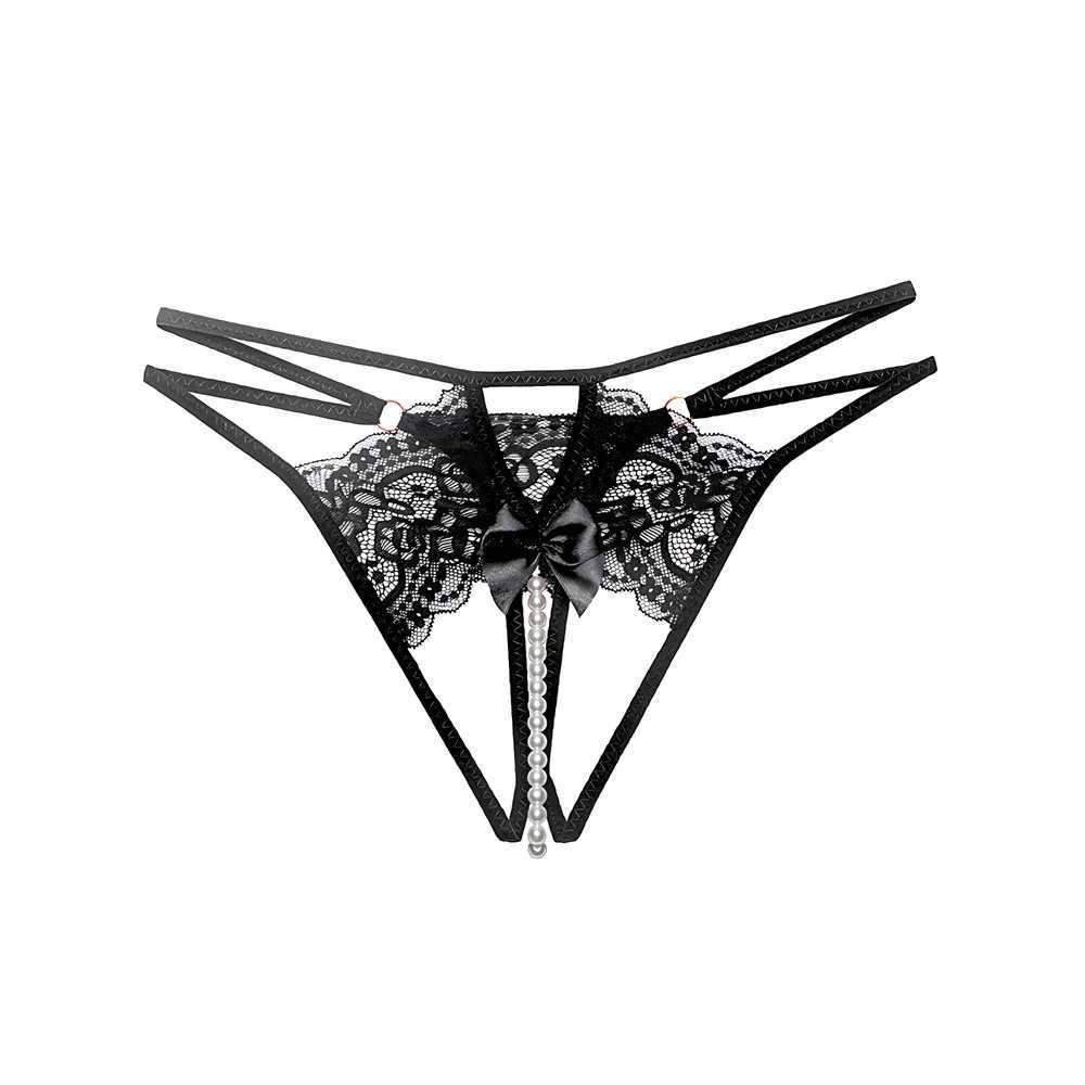 Lace Beading Womens Panties Thongs G Strings Bow Sexy Lingerie 1/2/3Pcs Transparent Underwear Lingeries Sexy Female LenceriaXJ250103