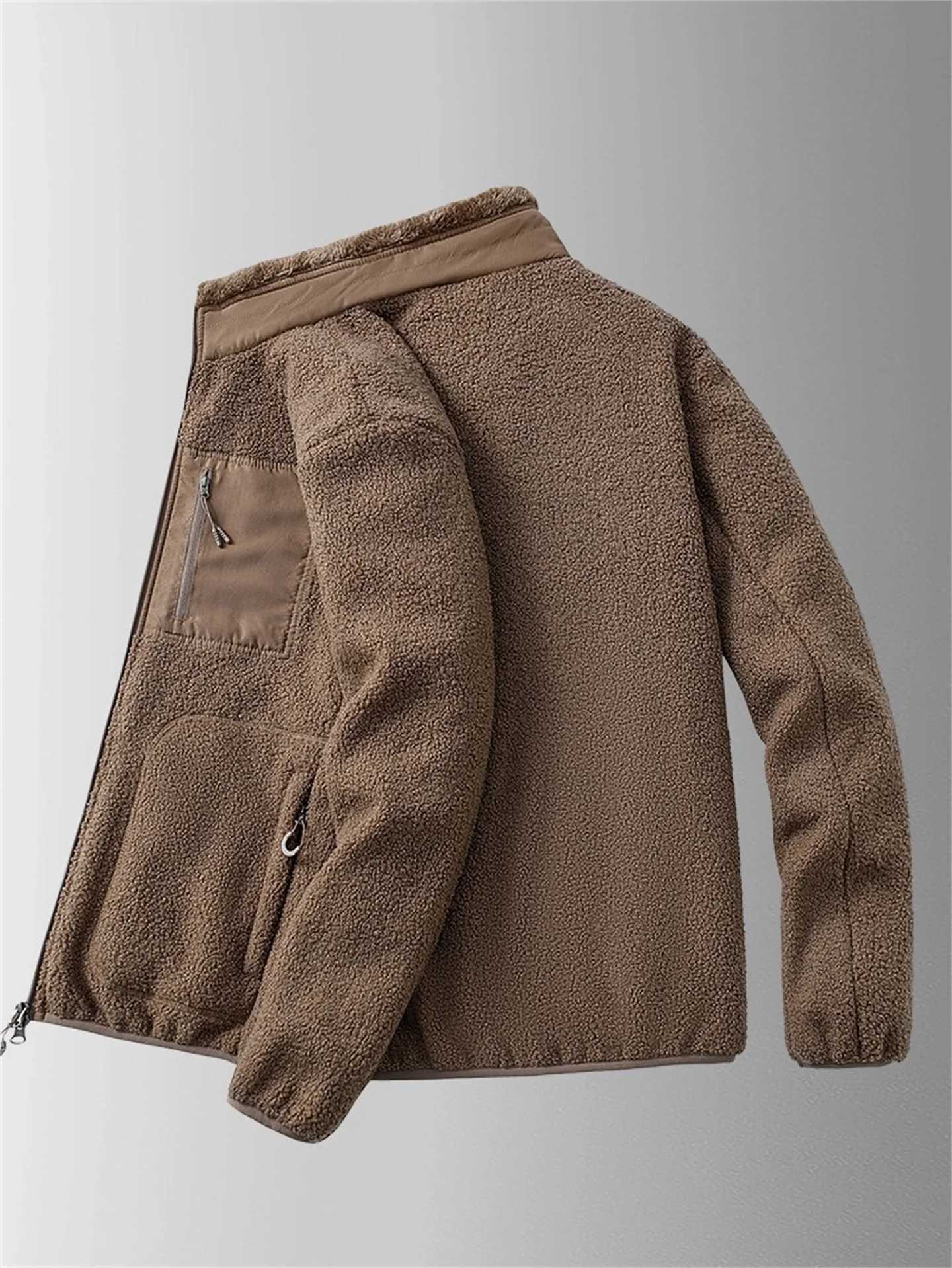 Autumn and Winter Mens Sheepskin Coat Large Teddy Wool Jacket Warm and Velvet Thick Jacket M250103