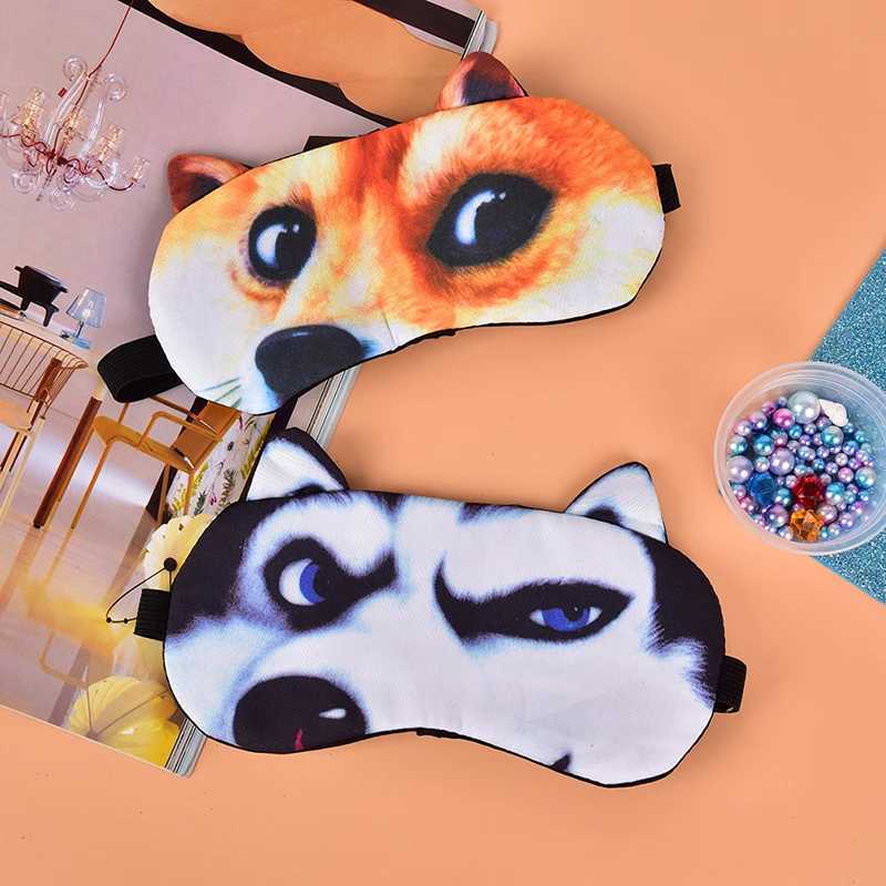 Women Men Cotton Cat Dog Sleeping MASK Soft Blindfold Eyepatch Sleep Eyeshade Eye Cover Cute Sleep Mask Eyeshade Cover Eye MaskXJ250103