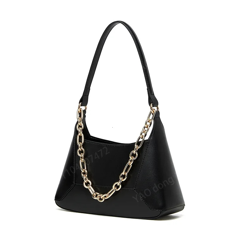 New Women's Genuine Leather Designer Shoulder Bags Chain Splicing Crossbody Bag High Quality Cowhide Wo