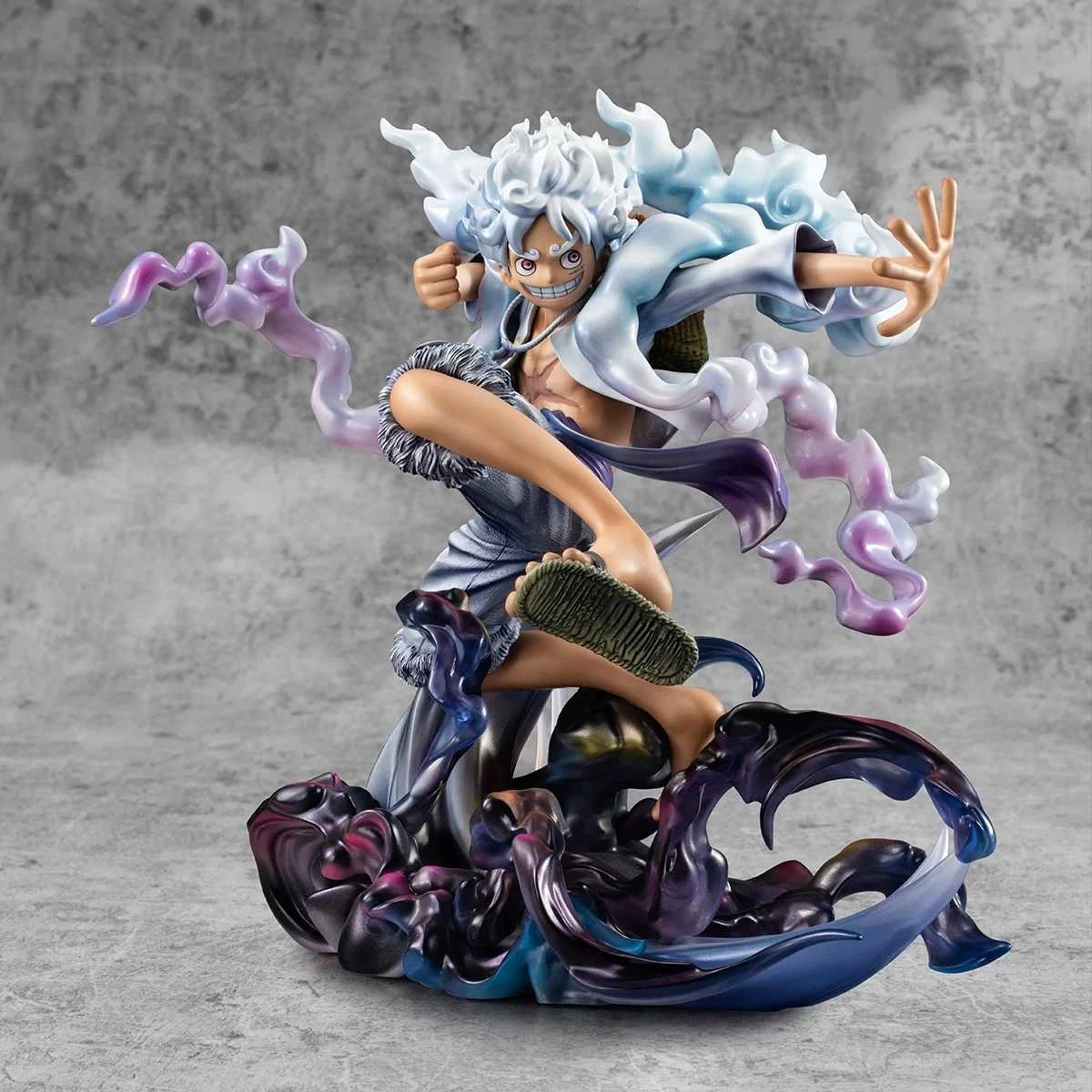 23cm/9in Anime One Piece Figure Gear 5 Luffy Action Figure Sun God Nika Luffy Statue Toy GiftsXJ250103