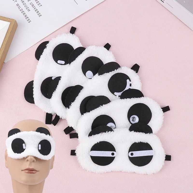 Kawaii P Panda Face Eye Mask Travel Sleeping Soft P Eyeshade Portable Sleeping Cover Eye Band Shade Rest EyepatchXJ250103